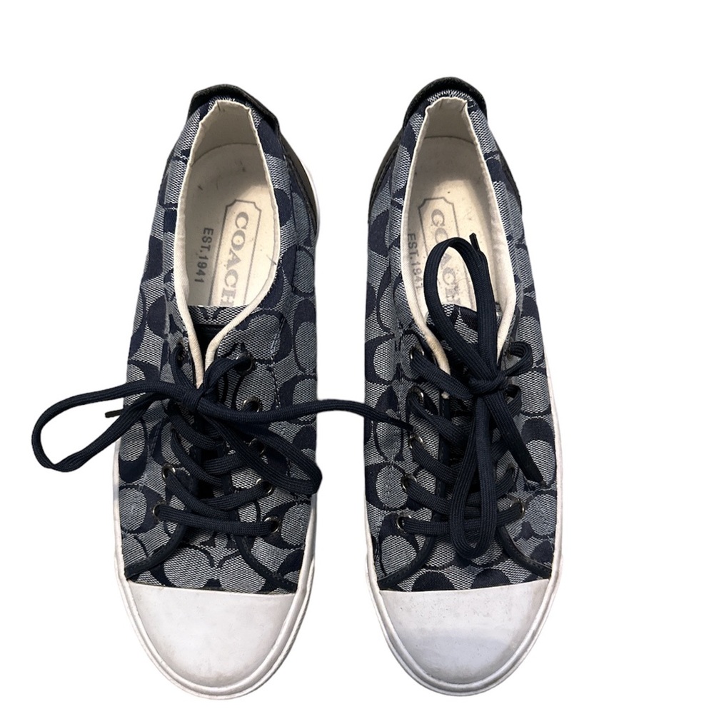 Blue Coach sneakers size 9.5